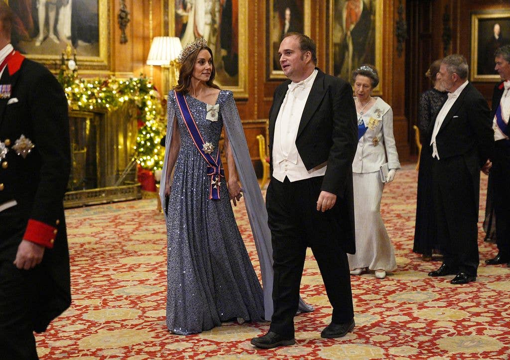 Catherine looked every inch a future Queen consort at a state banquet for Germany's president in 2025, wearing a dazzling Jenny Packham cape gown paired with the Oriental Circlet Tiara.