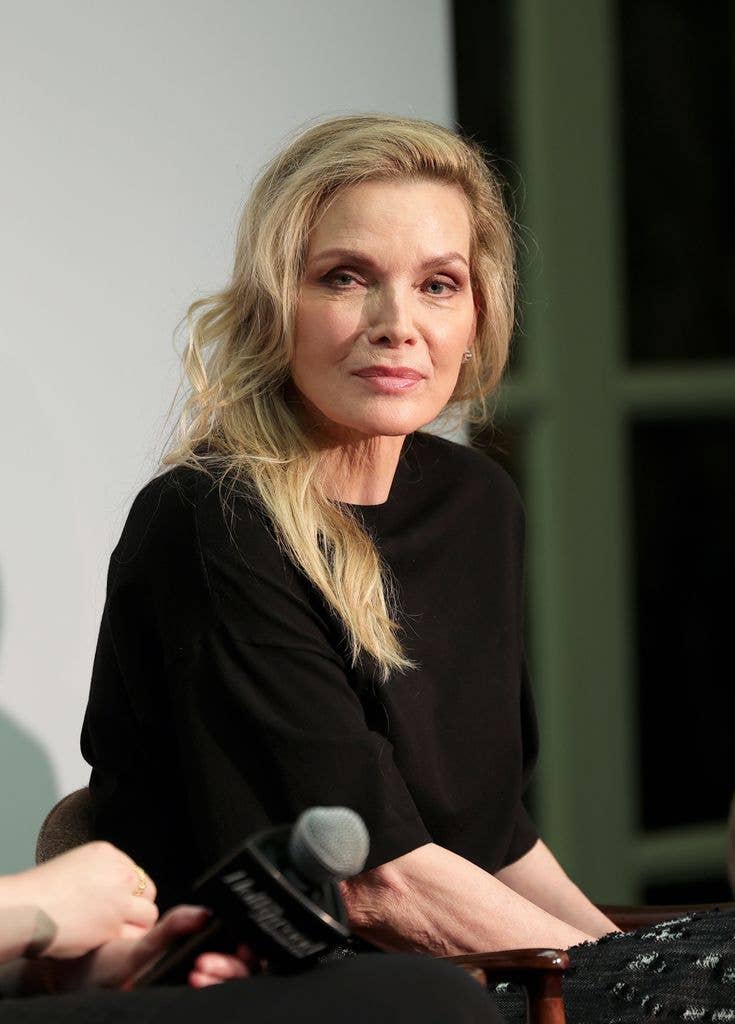 Michelle Pfeiffer is seen onstage during THR x Apple TV - Leading The Narrative: Women Of Apple TV
