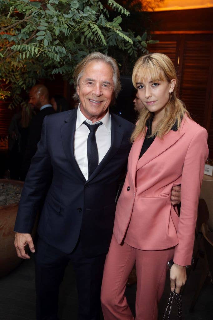 Don Johnson and Grace Johnson at the premiere of 'Knives Out' in 2019.