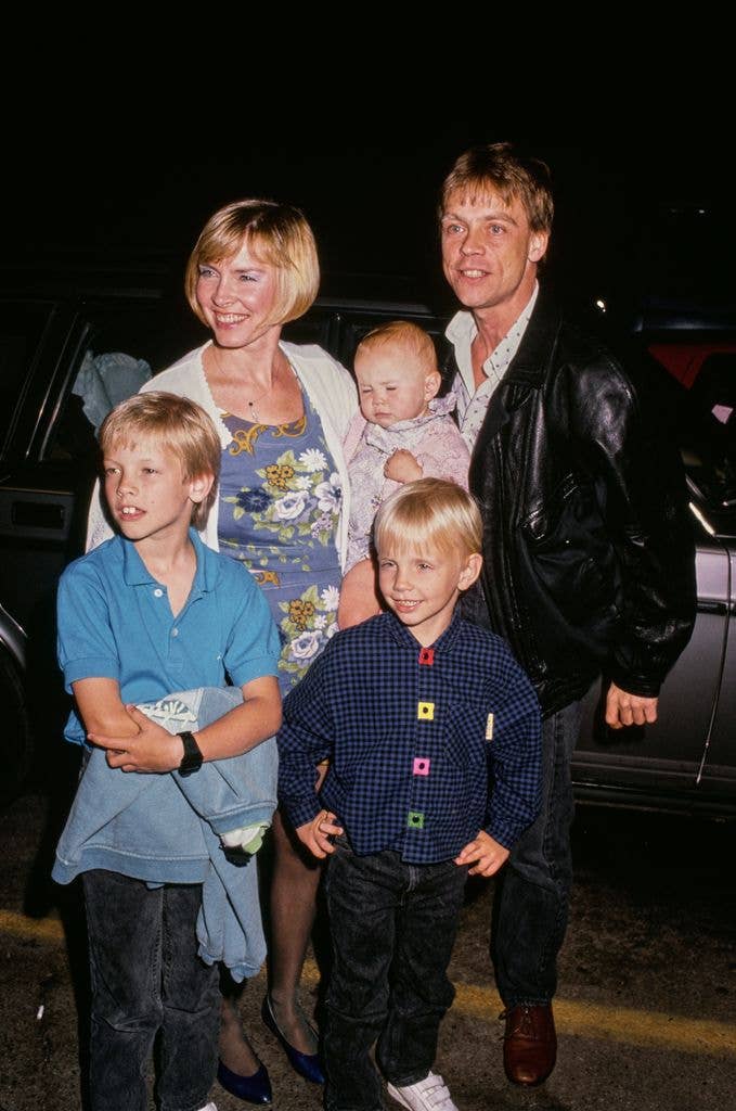 Mark, Marilou and their children, Nathan, Griffin and Chelsea in 1989