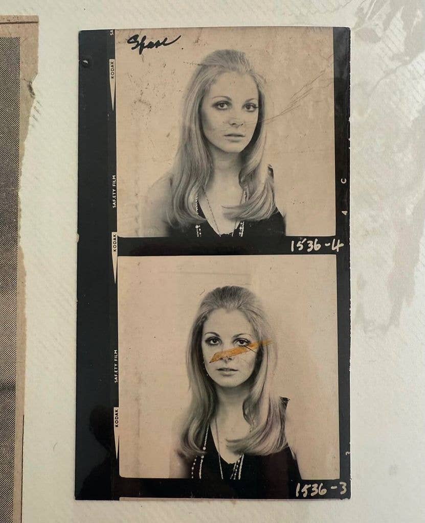 Liz in her early modelling days