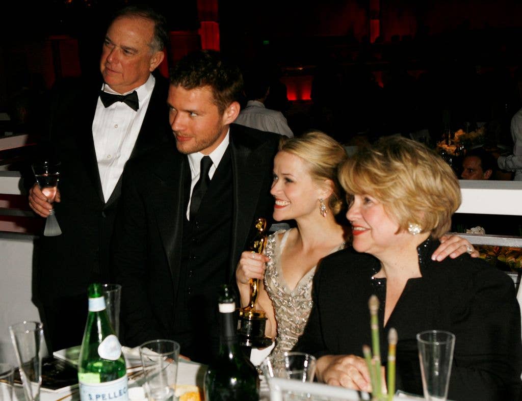 Reese with ex Ryan Philippe and her parents John and Betty