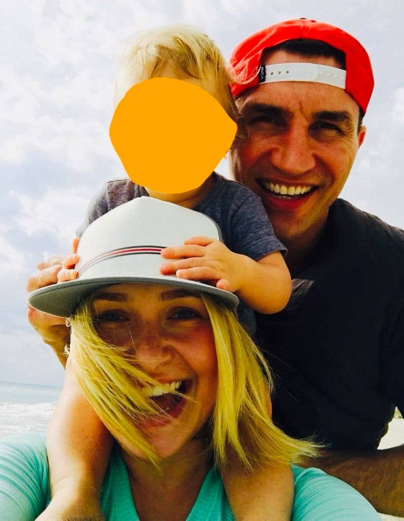 Wladimir shared this sweet photo of him, Hayden, and their daughter, Kaya