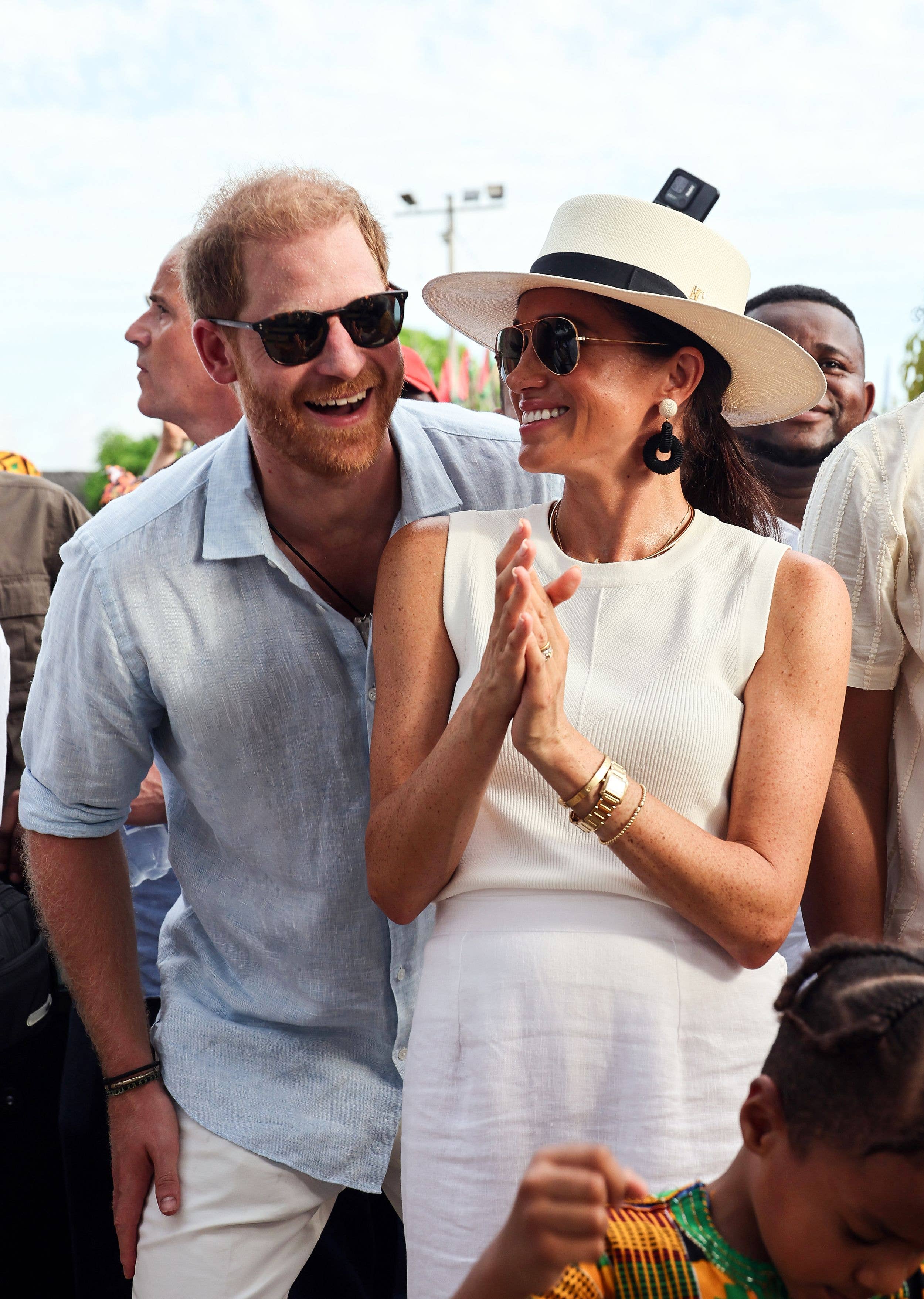 Prince Harry and Duchess Meghan at San Basilio de Palenque in summer 2024