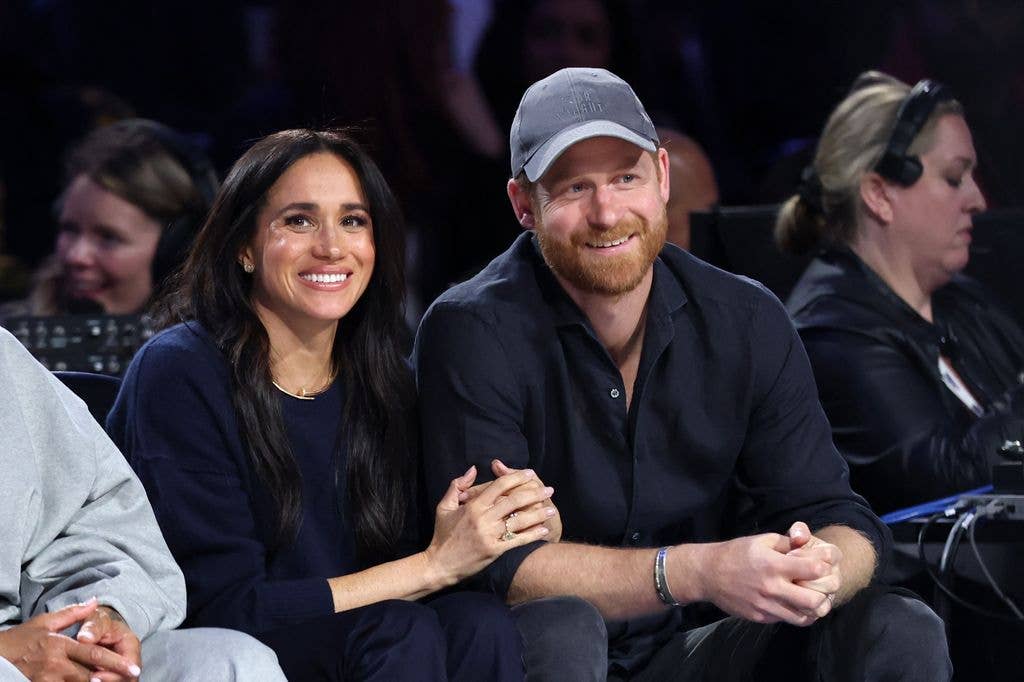 Meghan and Harry at the NBA All-Star game
