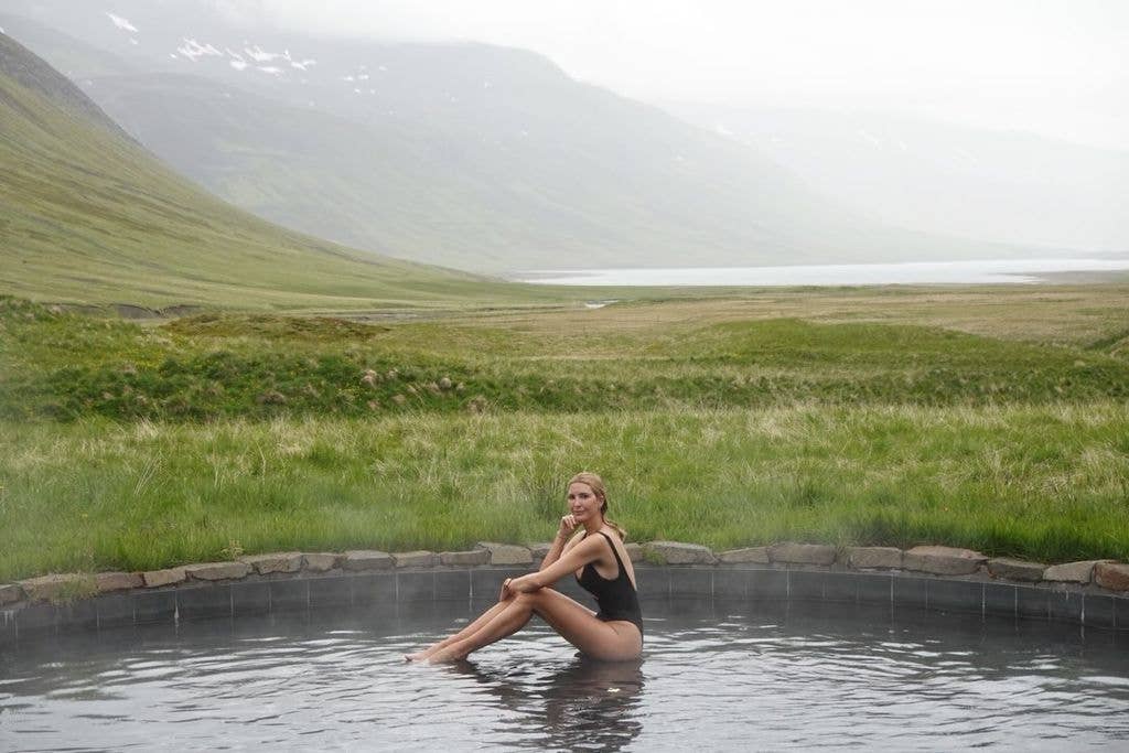 Ivanka trump black swimsuit