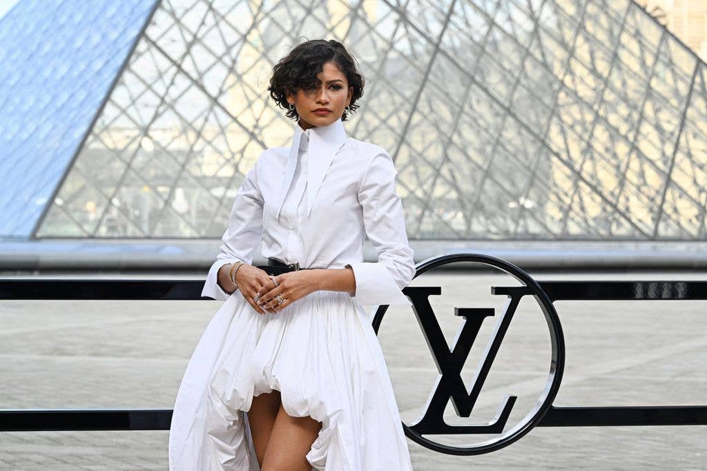Zendaya sported her wedding ring at Paris Fashion Week