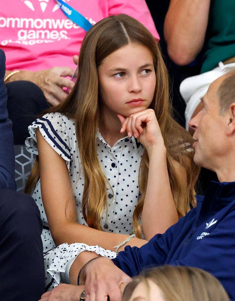 Princess Charlotte of Wales watches the track cycling during the Glasgow 2026 Commonwealth Games