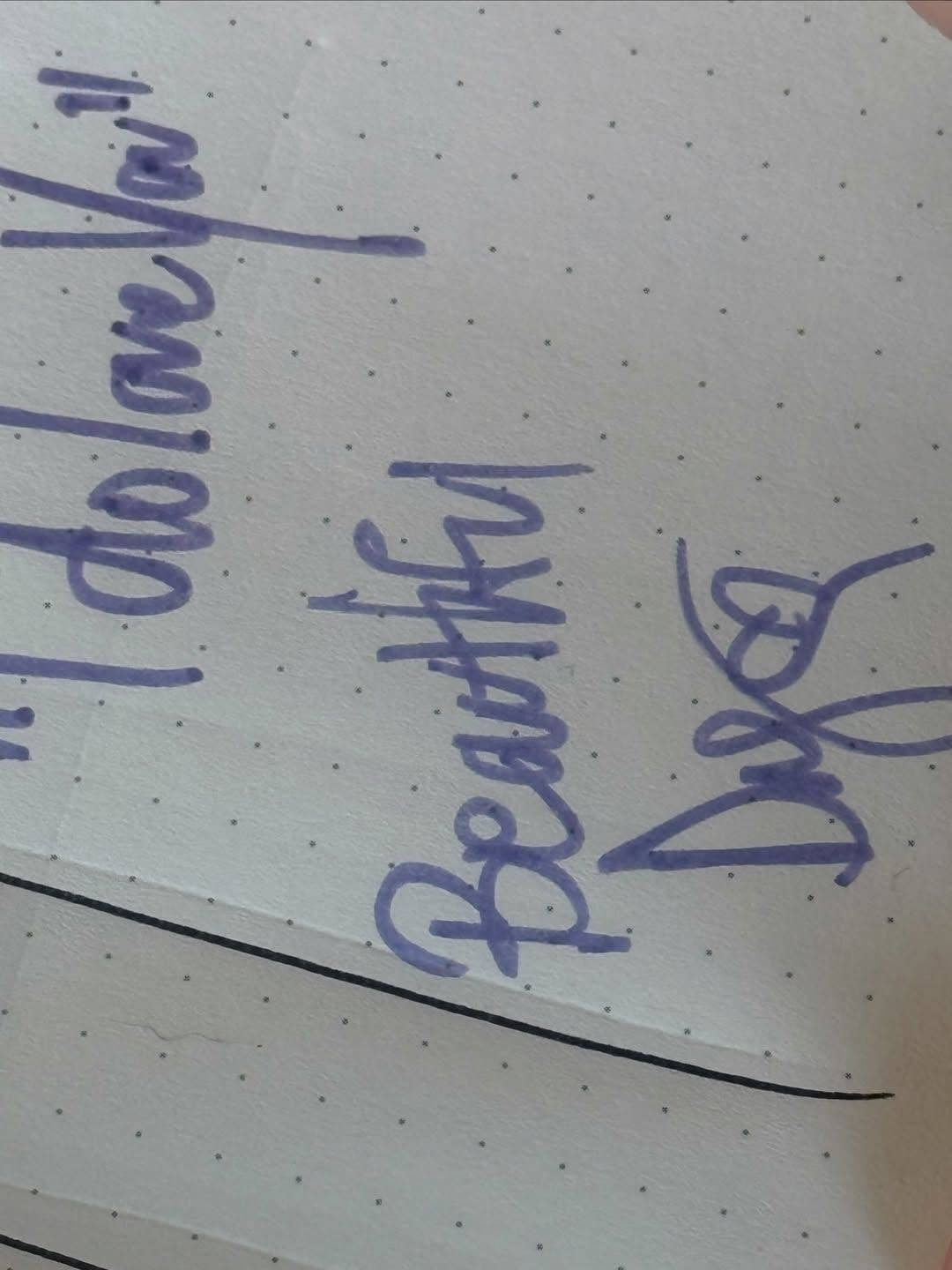 handwritten notes from Ariana Grande's Instagram 