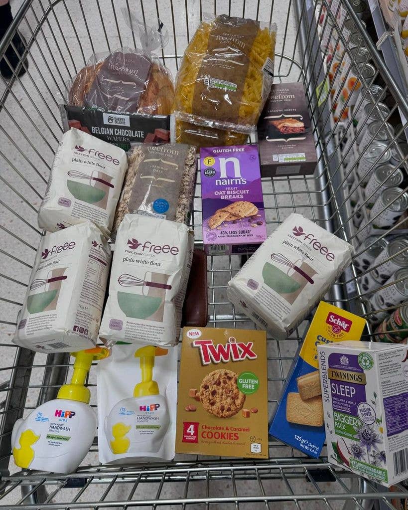 A look at all the food Dylan purchased in the UK
