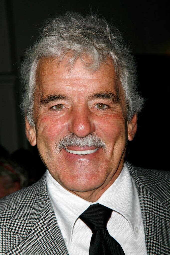 Dennis Farina arriving for the Opening Night Performance of Arthur Miller's ALL MY SONS at the Gerald Schoenfeld Theatre in New York City in 2008.