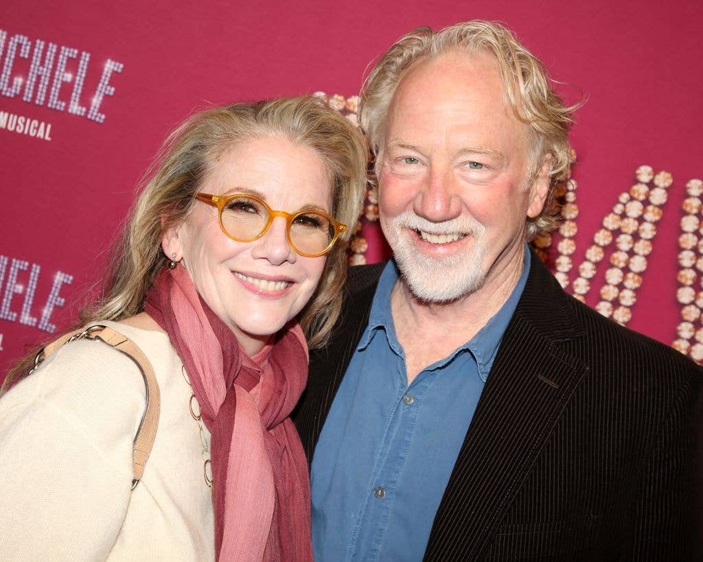 Melissa Gilbert and Timothy Busfield pose at the opening night of 'Romy and Michele: The Musical' in 2025.