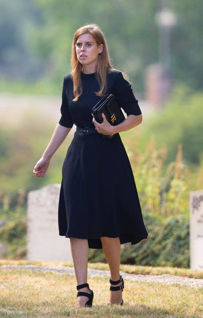 Beatrice wore black as a sign of respect