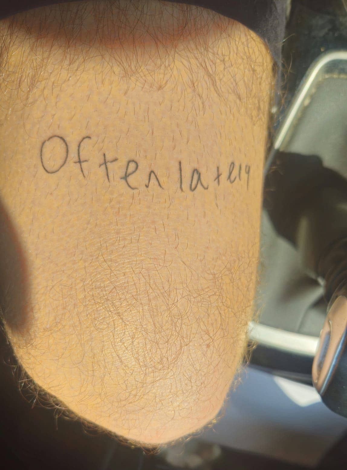 tattoo on a man's leg