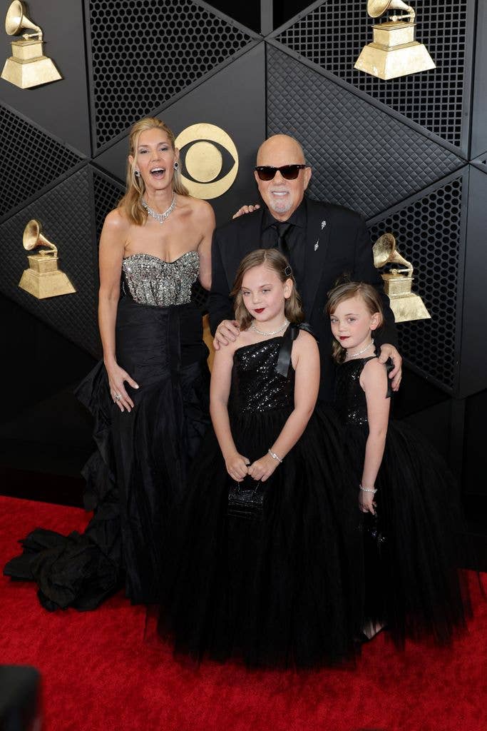 Alexis Roderick, Della Rose Joel, Billy Joel, and Remy Anne Joel attend the 66th GRAMMY Awards