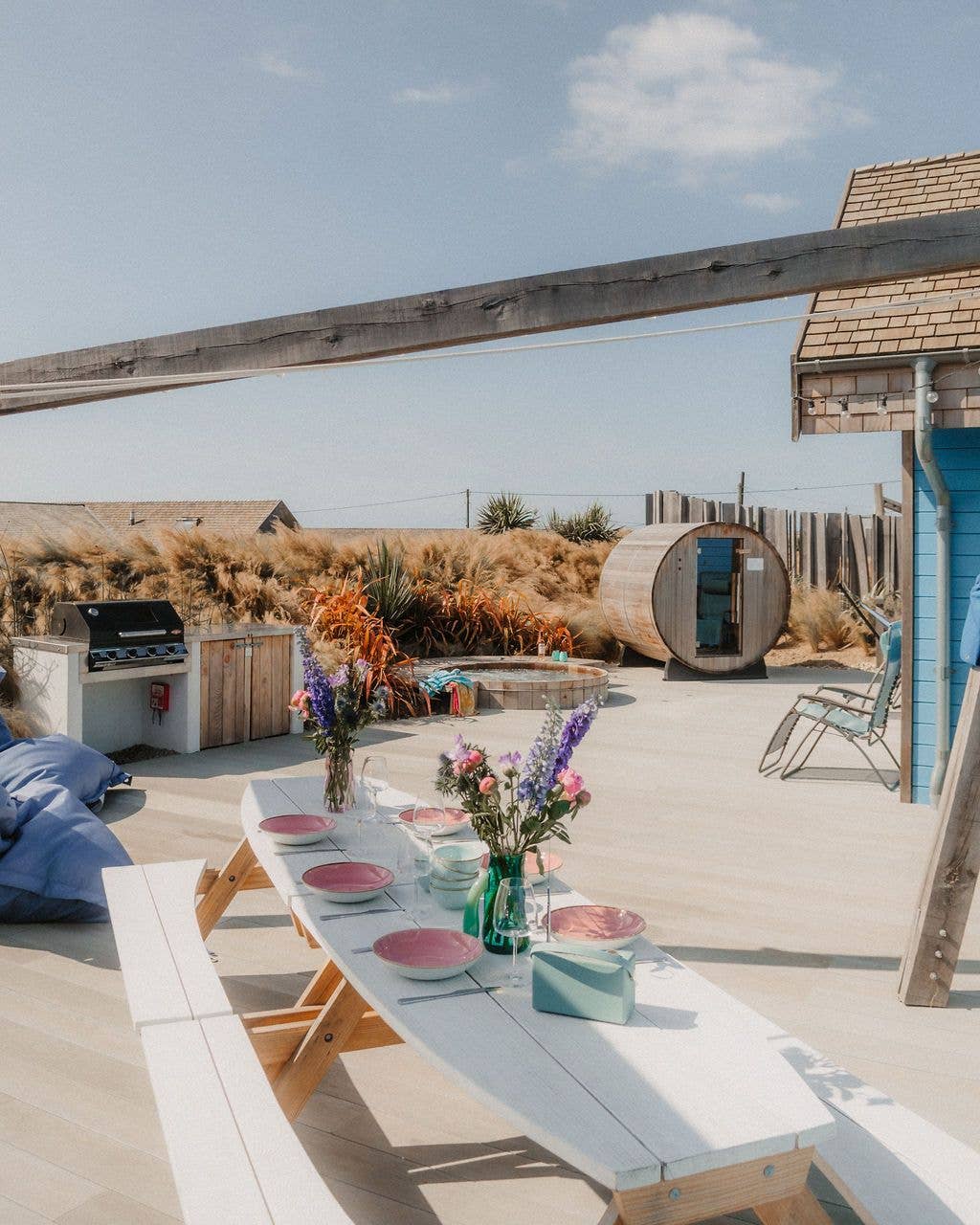 The outdoor spaces are great for families