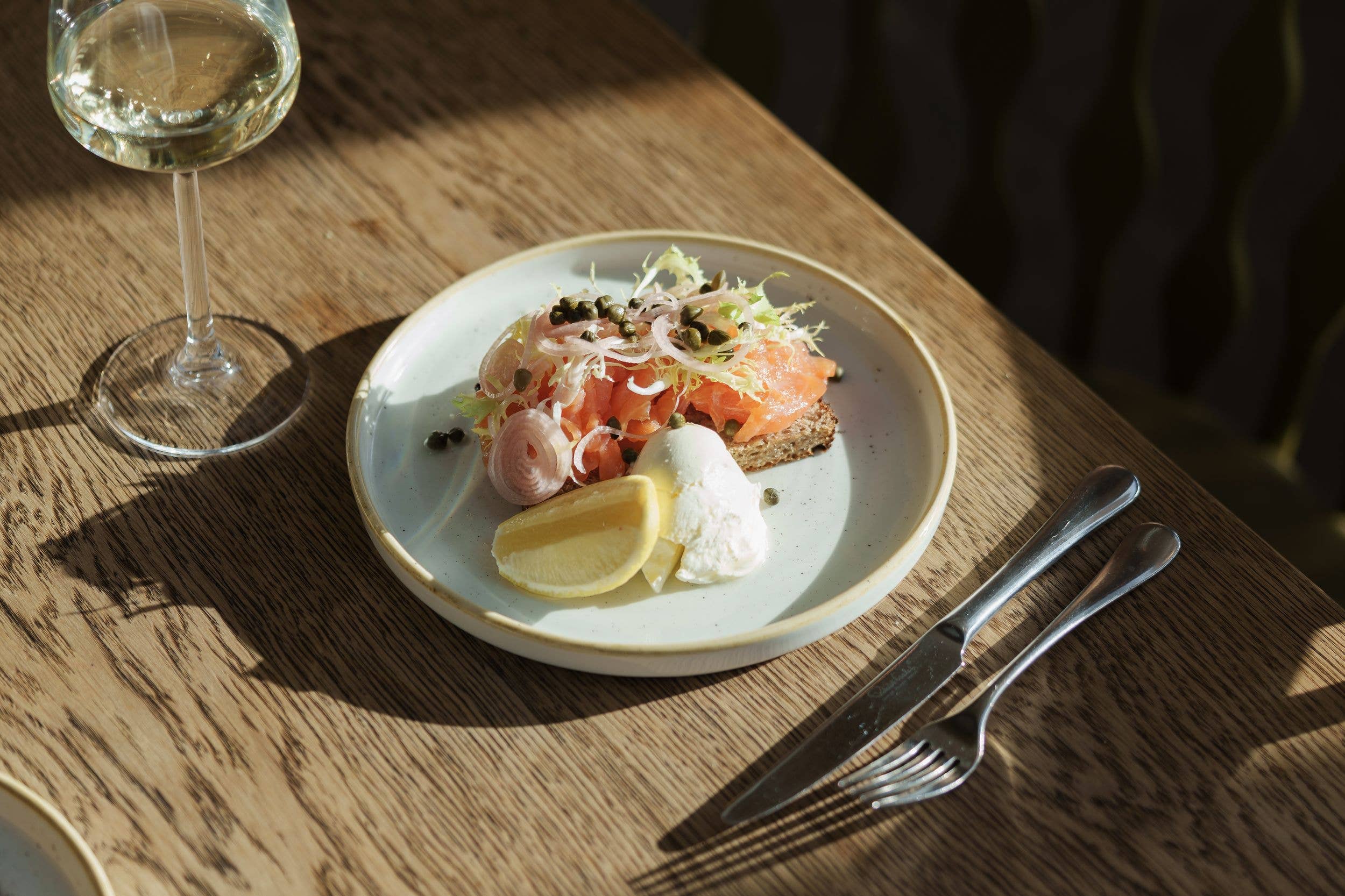 The food offering at Woolley Grange