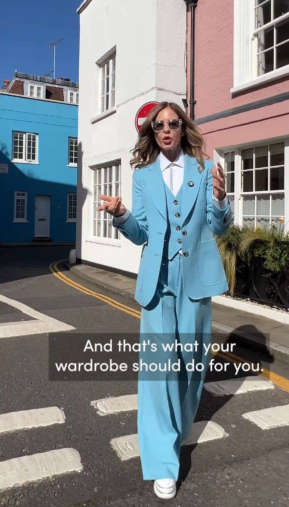 Trinny Woodall, 62, is very good at the 'wrong shoe theory'