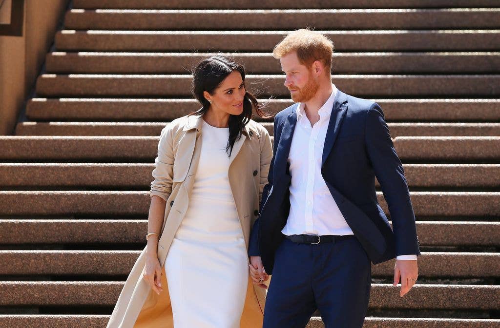 Prince Harry, Duke of Sussex and Meghan, Duchess of Sussex meet the public at the Sydney Opera House on October 16, 2018