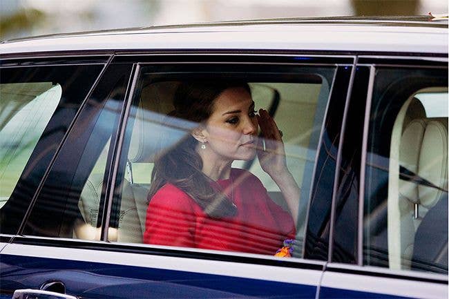 Kate Middleton crying