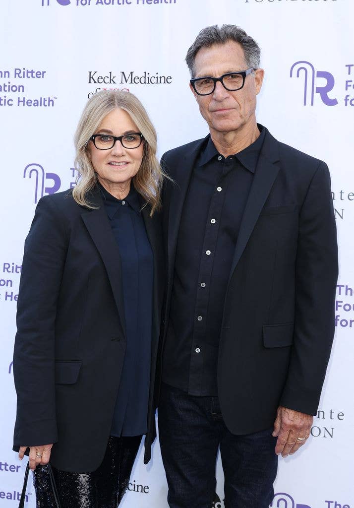 Maureen McCormick and Michael Cummings attend an Evening From The Heart Los Angeles Gala at Sunset Room Hollywood on September 12, 2025 in Los Angeles, California.