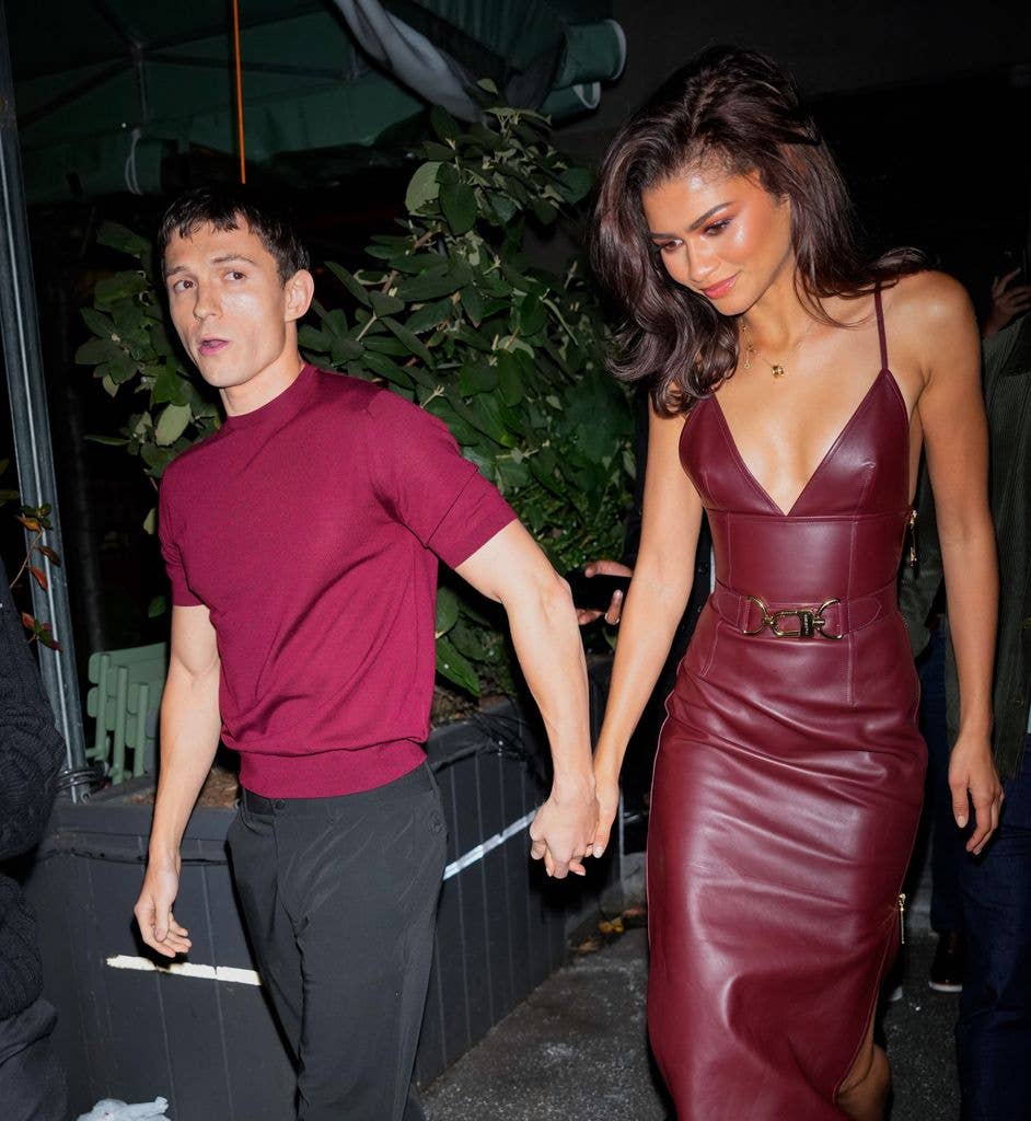 Tom Holland and Zendaya are seen on October 24, 2024 in New York City. (Photo by XNY/Star Max/GC Images)
