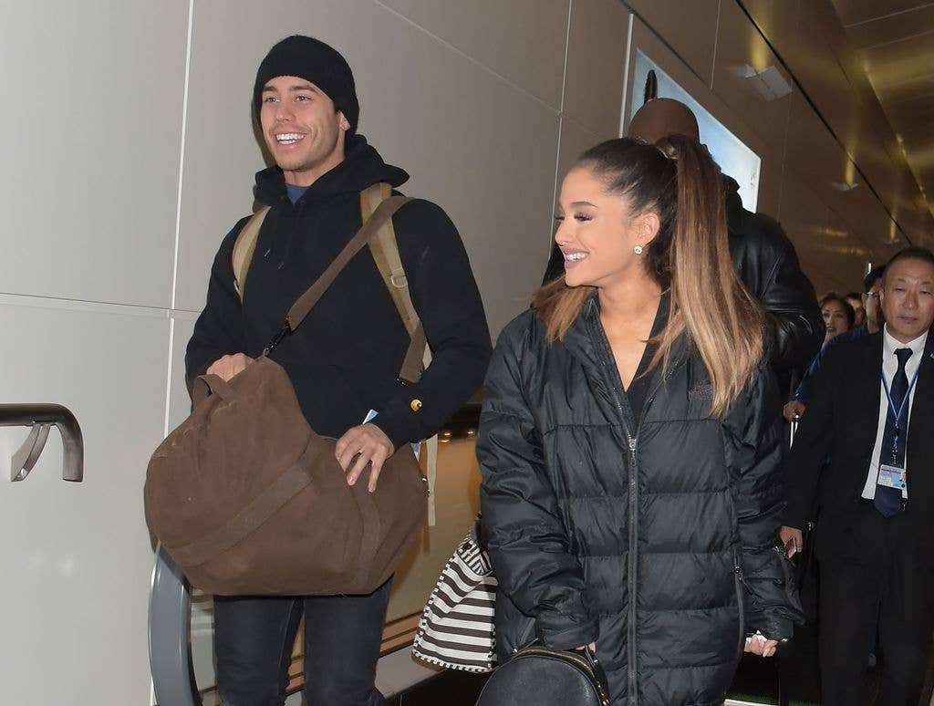 Ariana grande Ricky alvarez smiling