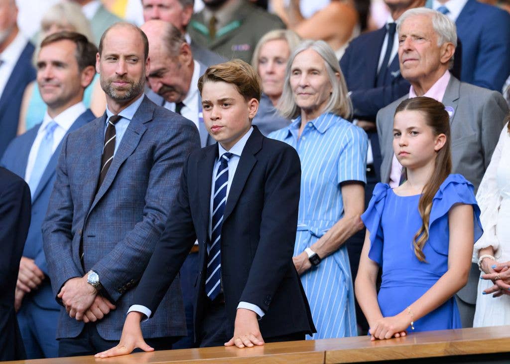 Prince William and Prince George attend day fourteen of the 2026 Wimbledon Tennis Championships