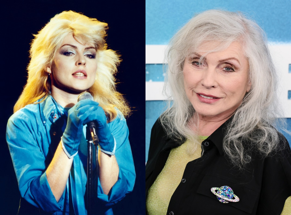 Split image of Debbie Harry. Pictured in 1978 and 2026.
