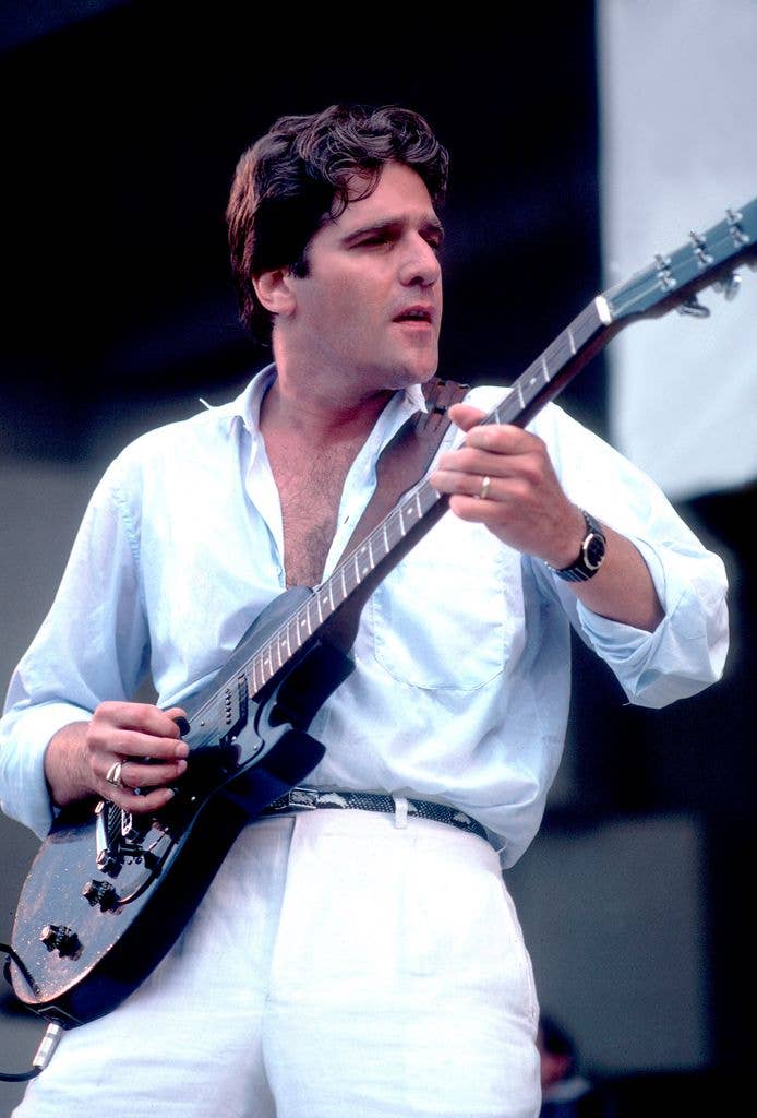 American musician Glenn Frey performs onstage at the Petrillo Band Shell during the Chicago BluesFest, Chicago, Illinois, July 4, 1985. 