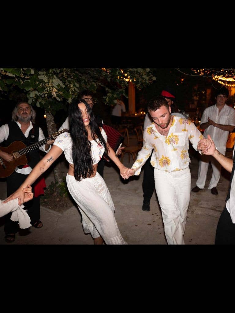 Madonna's kids Lourdes Leon and Rocco Ritchie captured dancing in Greece while celebrating her 68th birthday, shared on Instagram