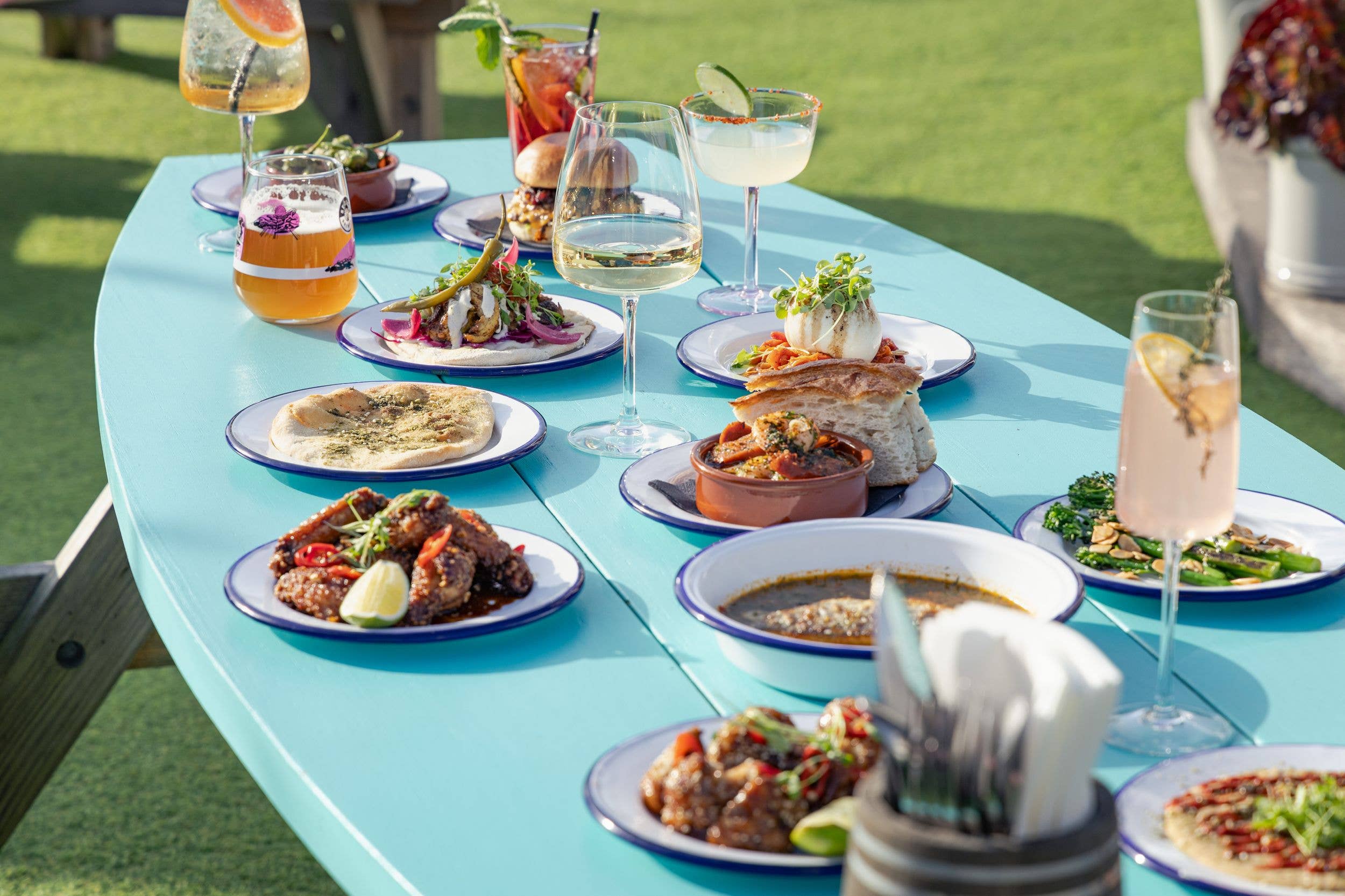 The food at Chomp, Three Mile Beach