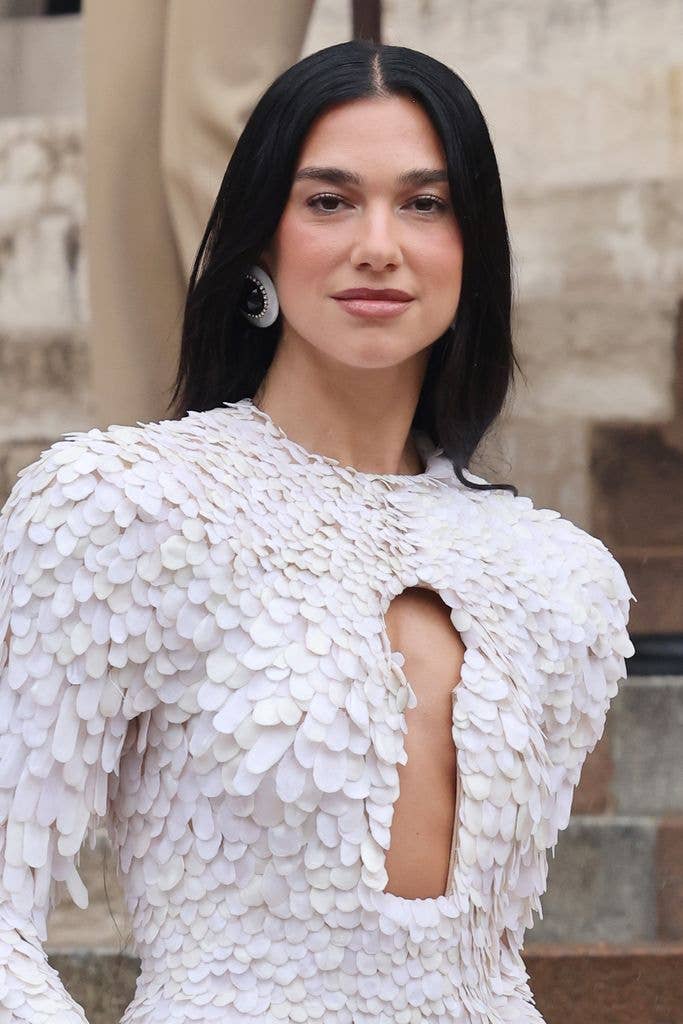 Dua Lipa attends Schiaparelli at Petit Palais during the Haute Couture Fall/Winter 2025/2026 as part of Paris Fashion Week on July 07, 2025 in Paris, France.