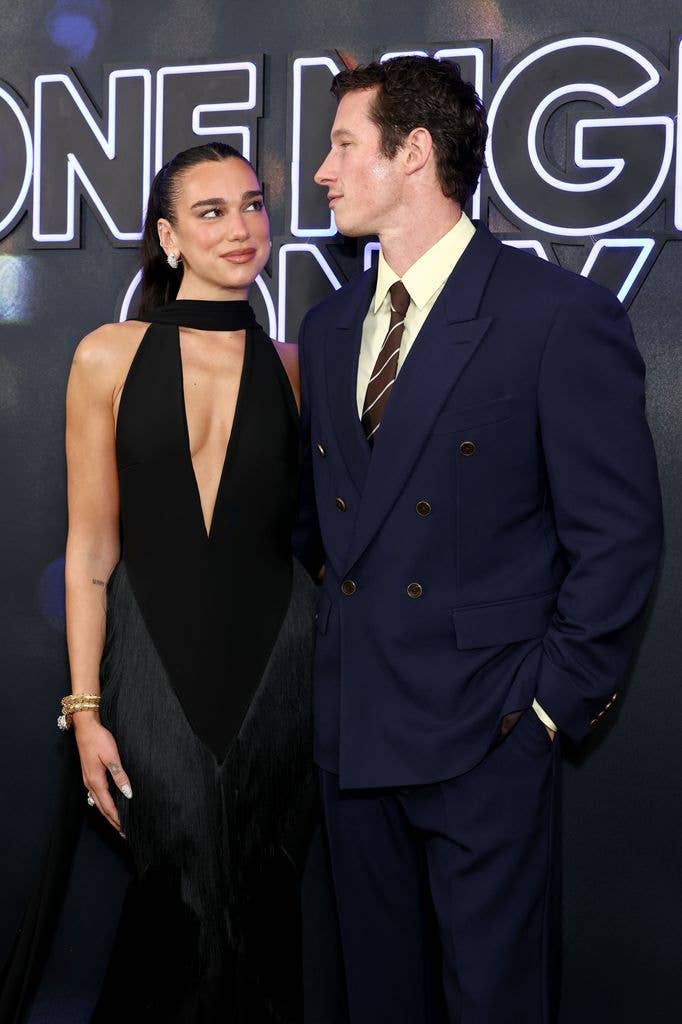 dua lipa callum turner red carpet