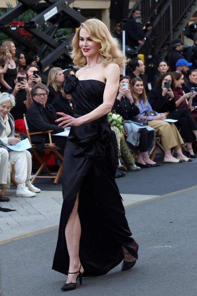 Nicole Kidman walks the runway during Vogue World: Hollywood 2025 at Paramount Studios 