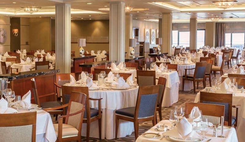 The Princess Grill Restaurant aboard the QM2