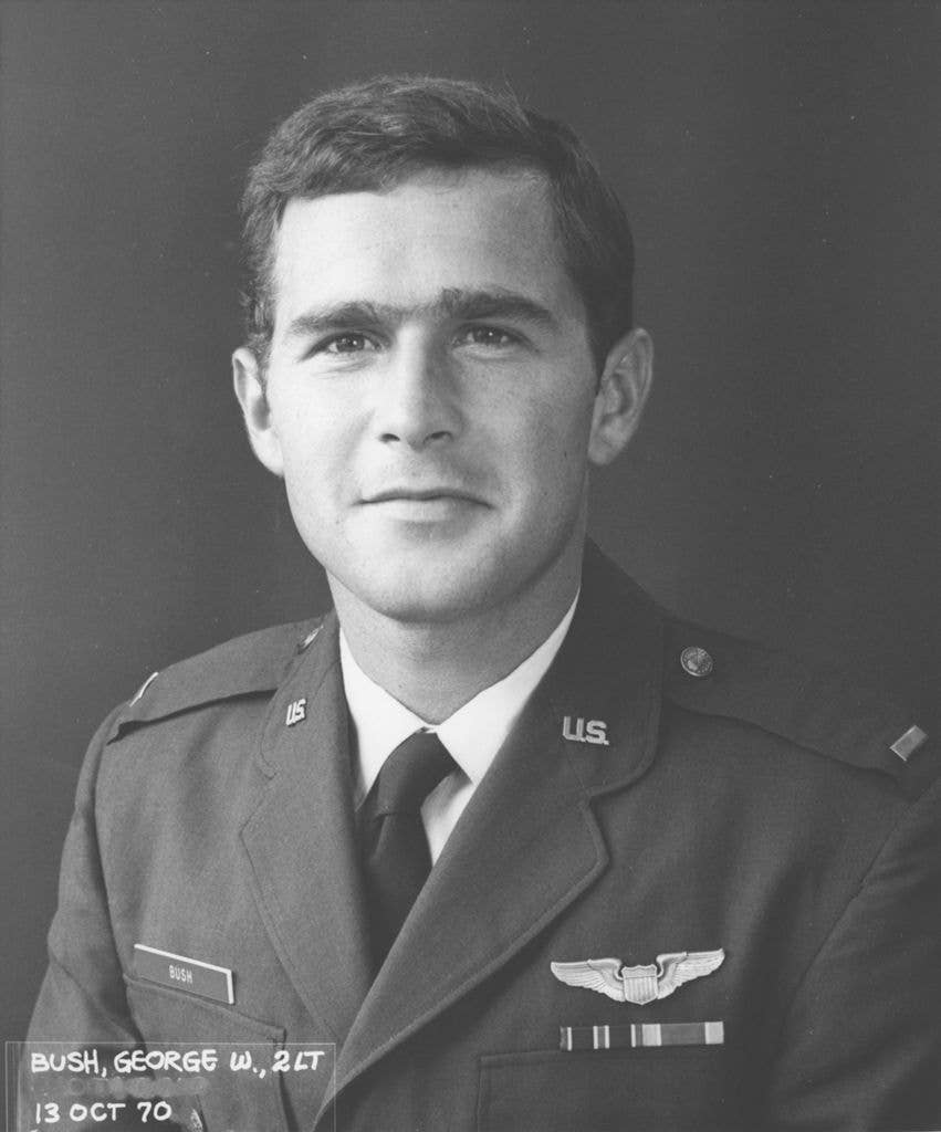 George W. Bush was a 2nd lieutenant in Texas Air National Guard in the '70s