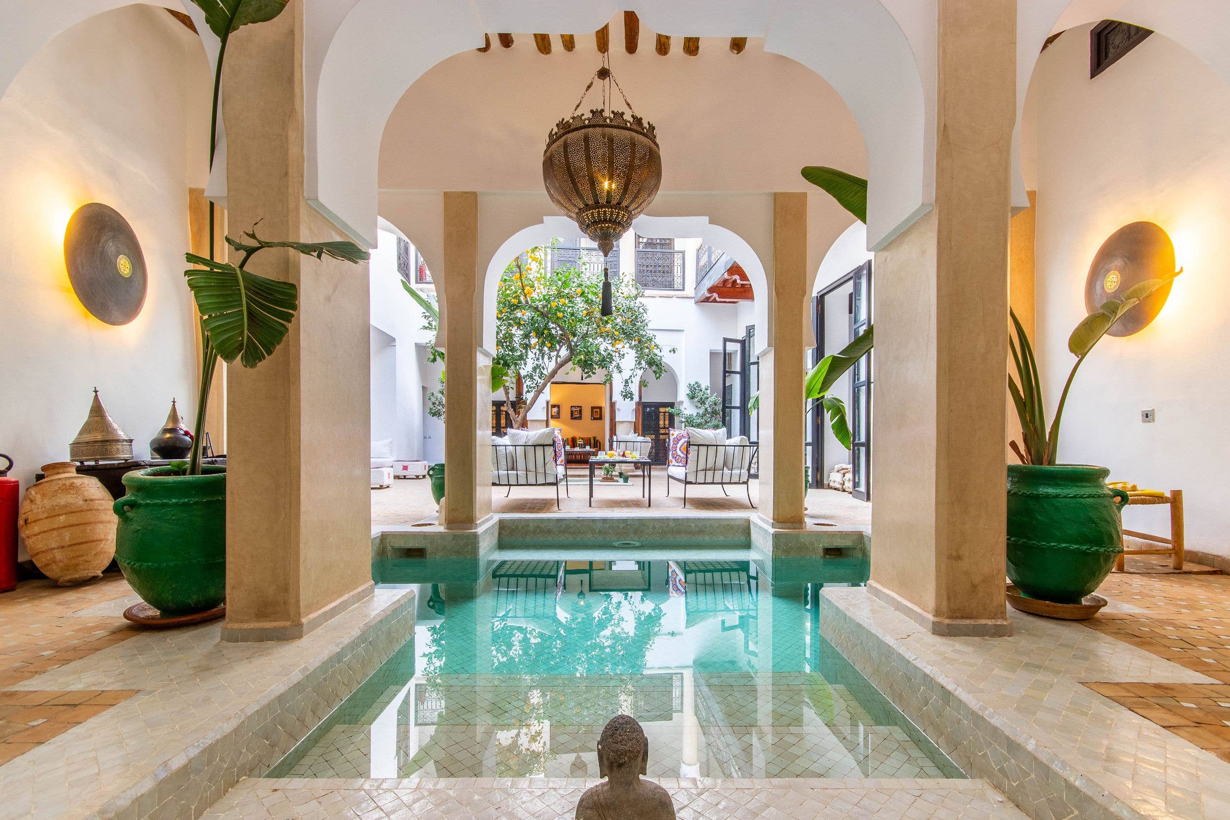 Dar Charkia's blissful inner courtyard is the perfect place to relax post-exploration