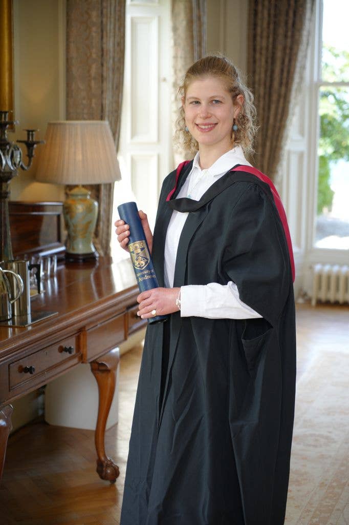Lady Louise in her official graduation photos