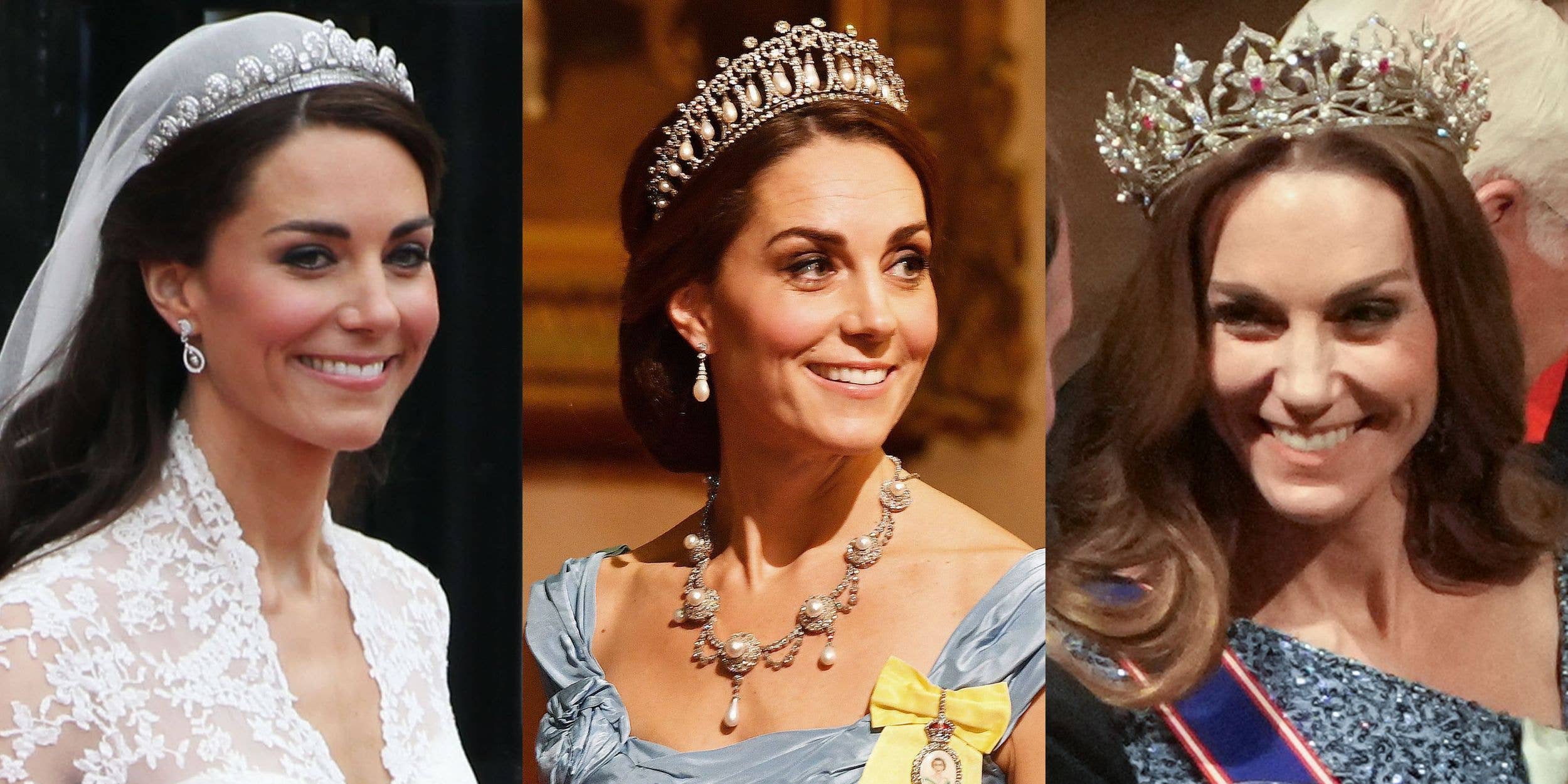The Princess of Wales seen wearing three different tiaras