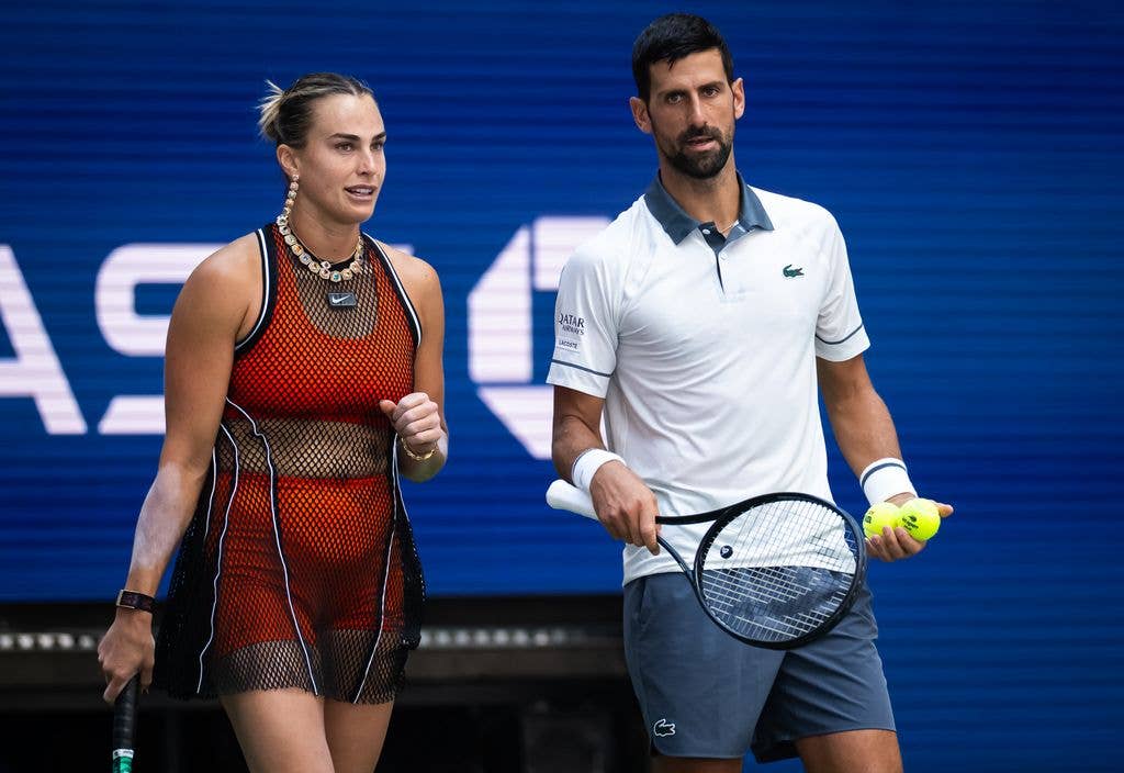 Aryna Sabalenka and Novak DjokoviÄ recently played together