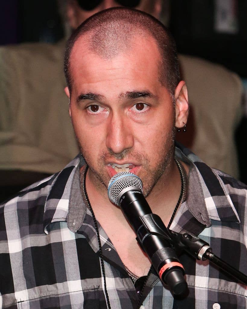 Actor and Musician Mico Olmos attends the rock band Mana induction into Guitar Center's RockWalk at Guitar Center on September 17, 2012 in Hollywood, California. 