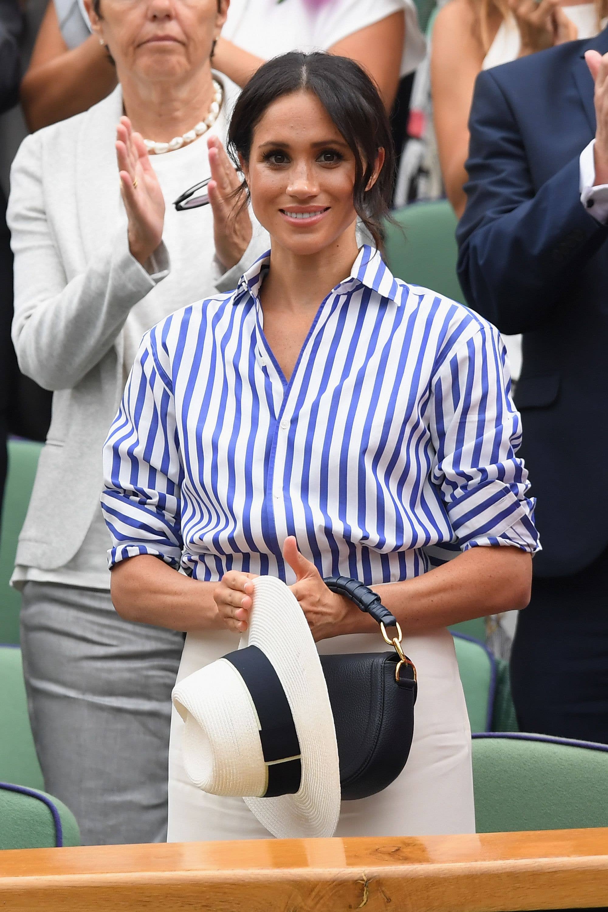 Meghan Markle Wimbledon stripes