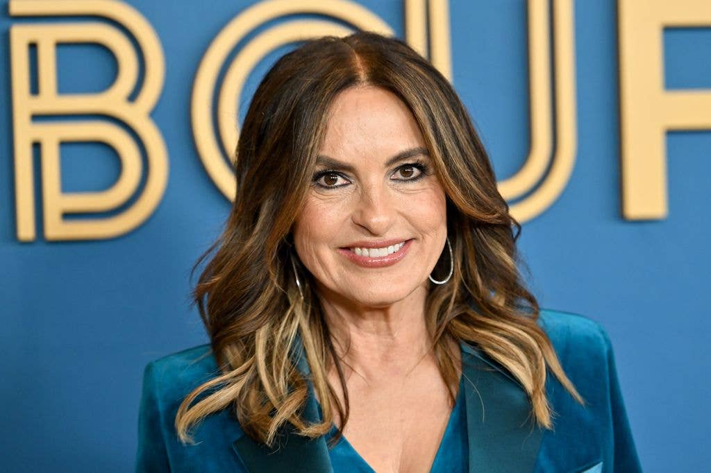 Mariska Hargitay at the NBCUniversal Emmy Luncheon held at Avra Beverly Hills Estiatorio on April 22, 2026 in Beverly Hills, California.