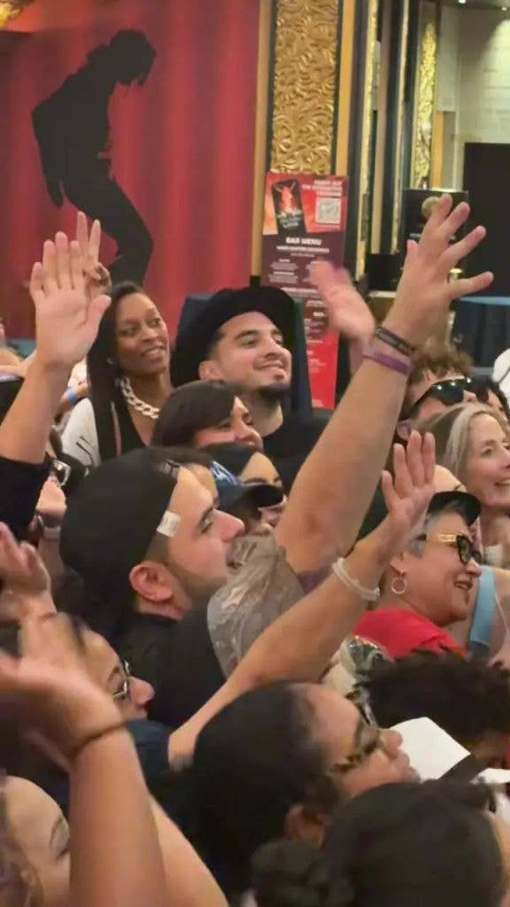 Prince can be seen joining fans in celebrating his late father, Michael