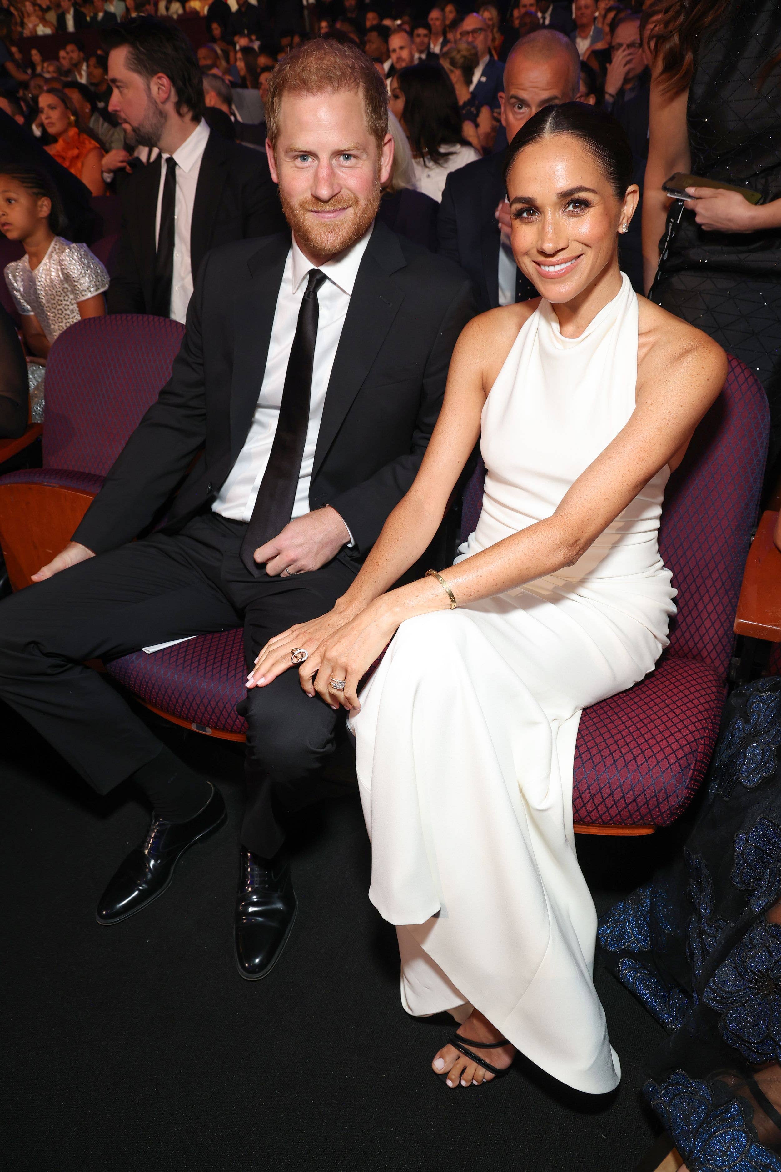 Prince Harry and Meghan attend the 2024 ESPY Awards at Dolby Theatre in July 2024