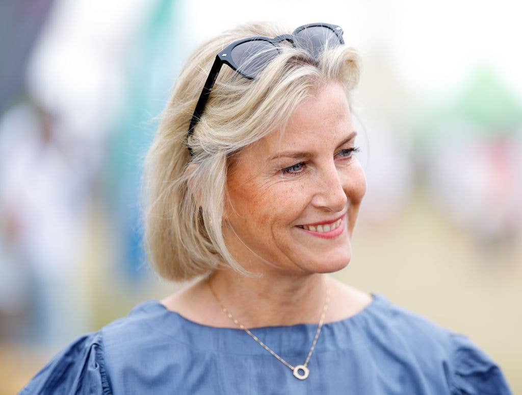 Sophie, Duchess of Edinburgh, in her role as Honorary President of Linking Environment and Farming (LEAF), visits the Groundswell Regenerative Agriculture Festival at Lannock Farm, Weston on July 1, 2026 in Hitchin, England. Groundswell is an agriculture festival providing a forum for farmers, growers and those with an interest in agroecology to learn about food production whilst also regenerating the soil and land. (Photo by Max Mumby/Indigo/Getty Images)
