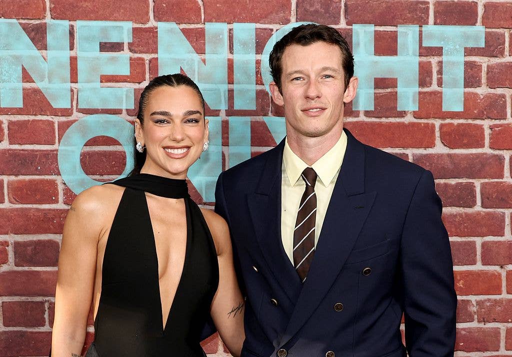 Dua Lipa and Callum Turner attend the "One Night Only" New York Premiere at SVA Theater on August 03, 2026 in New York City.