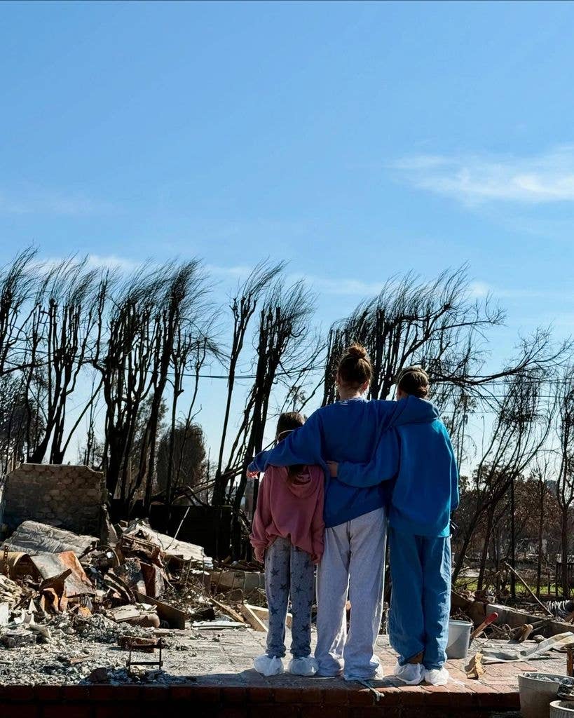chad lowe family fires home
