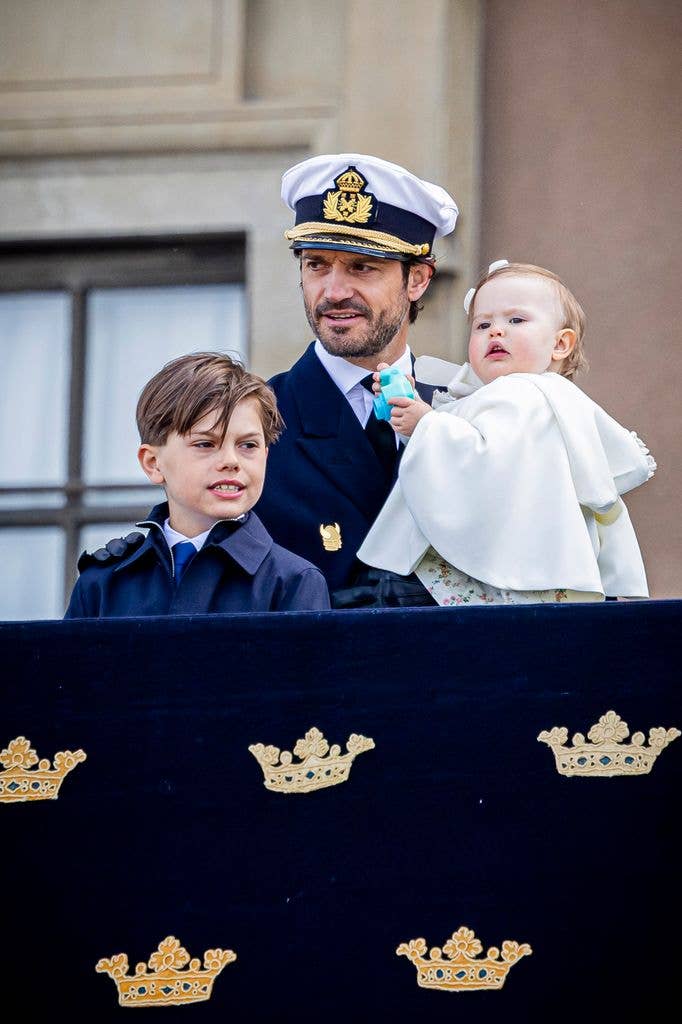 Prince Carl Philip with Prince Oscar and Princess Ines